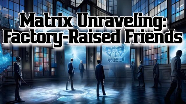 Matrix Unraveling: Factory-Raised Friends Socially Engineered